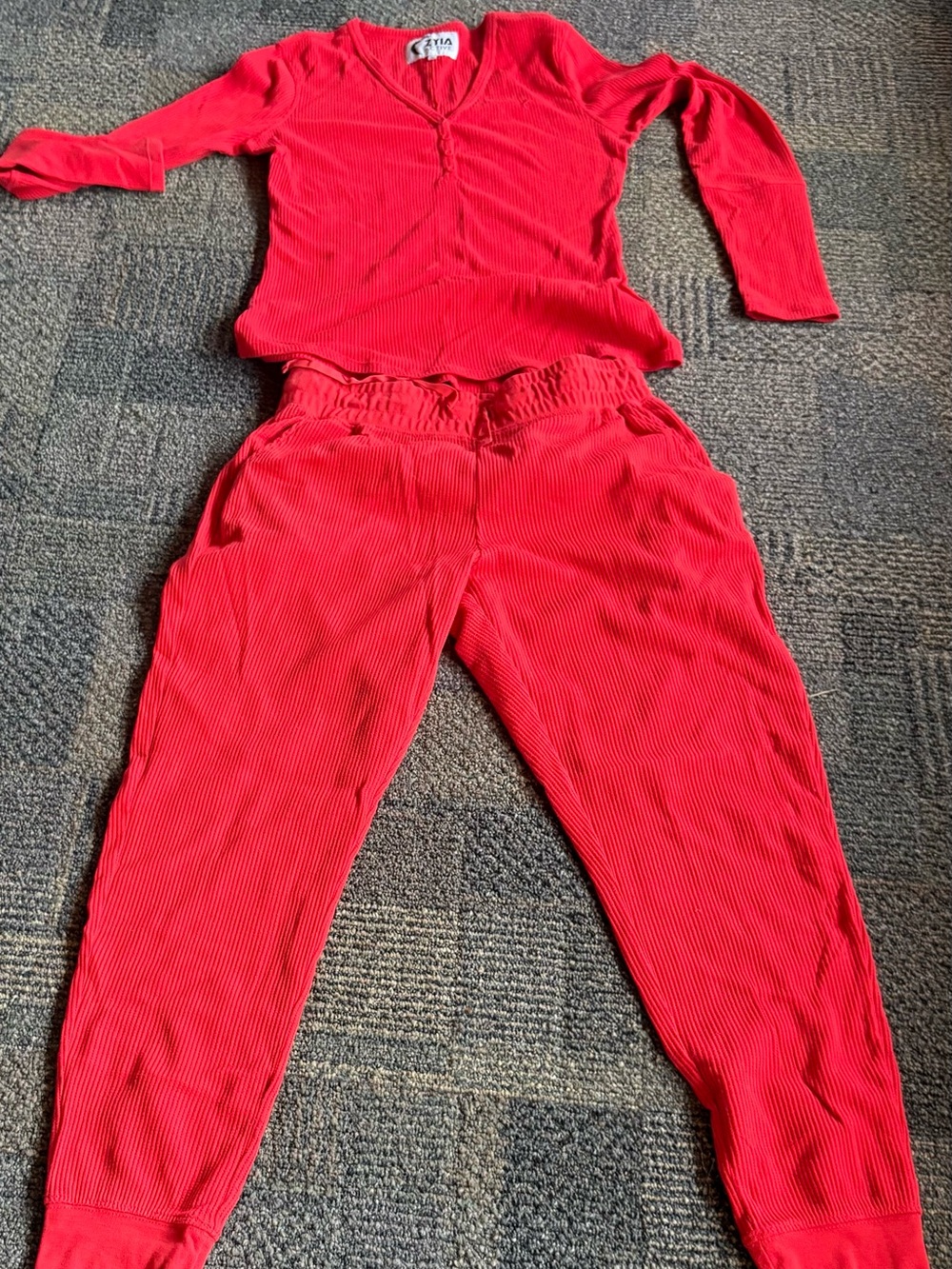 Women's Red 2 piece Pajamas